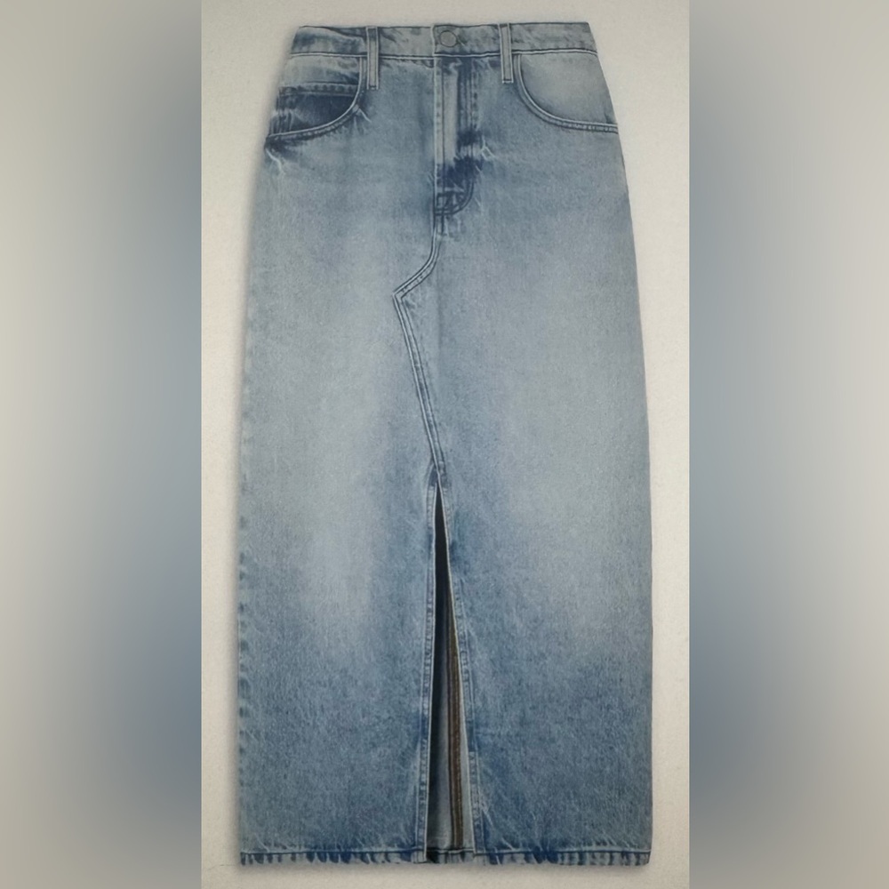 FRAME DENIM The Midaxi Skirt Angled Seam in Baines Blue NWT Size 30 SOLD OUT!